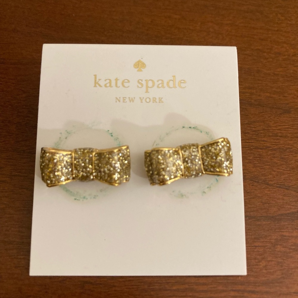 Kate Spade Gold Bow Earrings